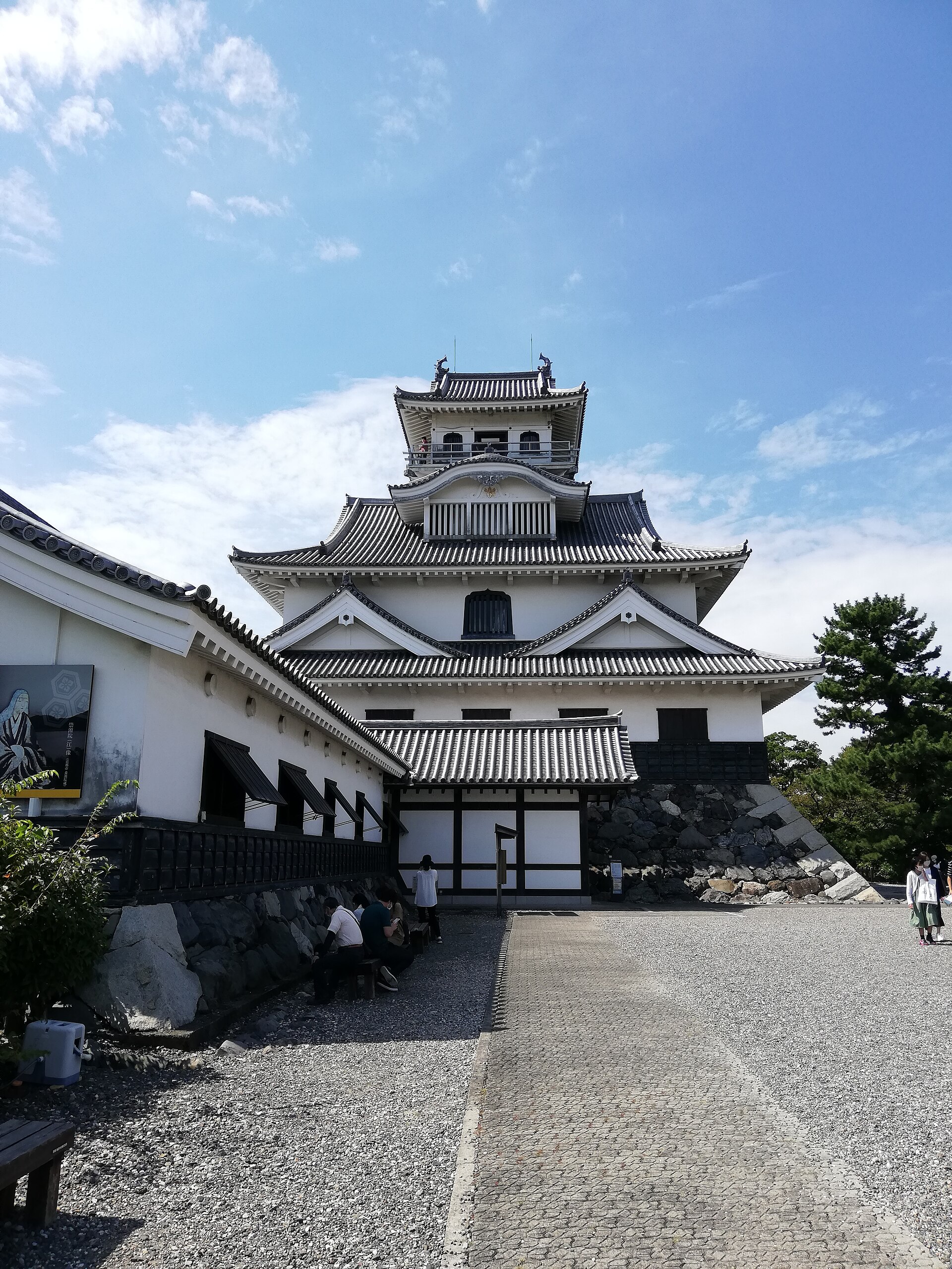長浜城と琵琶湖の風景